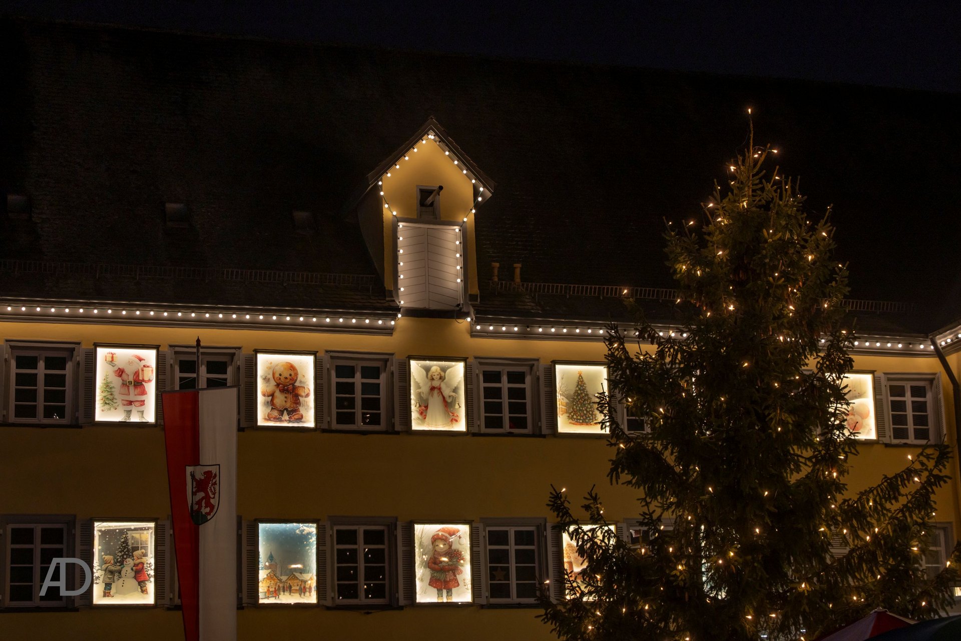 Oberamteihof in Bad Saulau zum Adventsmarkt "Sulgemer Advent"